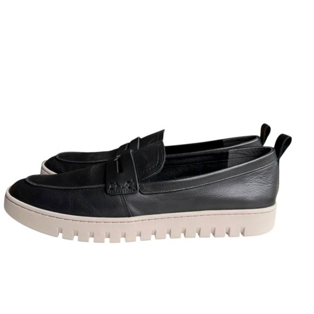 NEW Vionic Uptown Black Leather Penny Loafer Sneaker Women's Size 13 - Picture 3 of 10